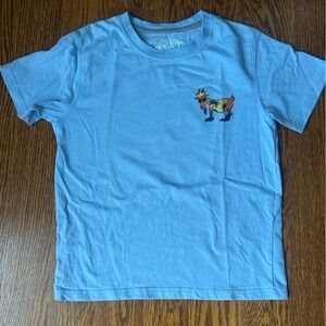 GOAT USA Kids Blue Graphic T-Shirt- Size Youth Small